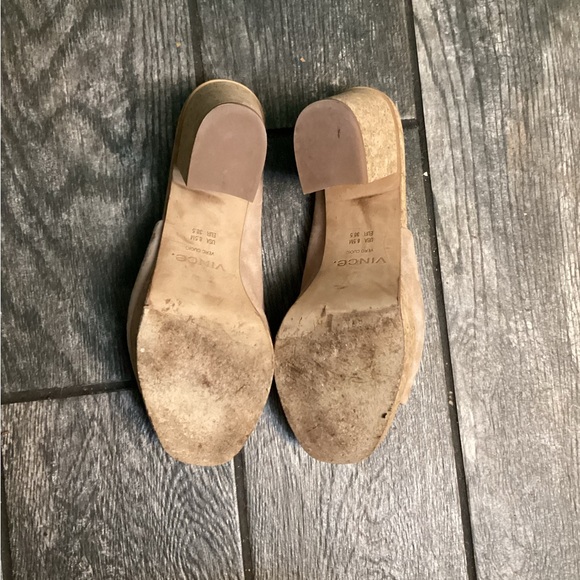 💥PRICE DROP💥 Wyatt platform chunky suede cork sandals in Oatmeal tan - Picture 7 of 9